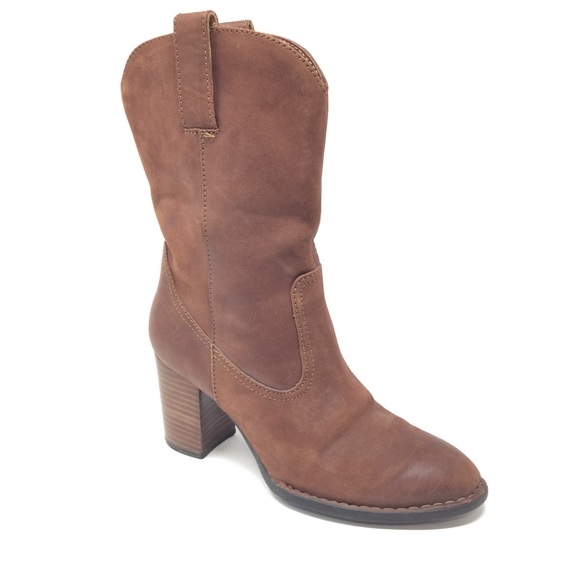 Born Shoes - Born Crown 7 Cognac Brown Suede Leather Boots